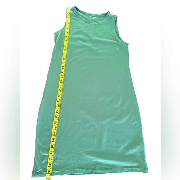 Eileen Fisher Dress Womens XS Green Soft Jersey Knit Sleeveless - Picture 6 of 6